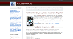 Desktop Screenshot of macszeretem.hu