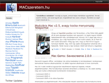 Tablet Screenshot of macszeretem.hu